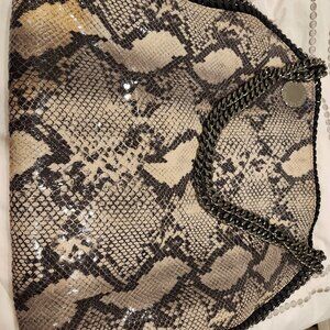 Stella McCartney Falabella Python Print Tote Bag